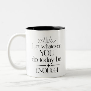 Taza Bicolor Cita Inspiradora de Boho