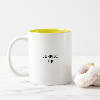 Taza Bicolor Cita Inspiradora de Sunrise Sip