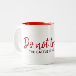 Taza Bicolor Cita inspiradora Sobre Blanco