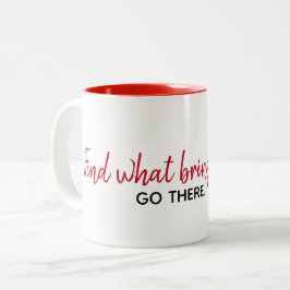Taza Bicolor Cita inspiradora Sobre Blanco