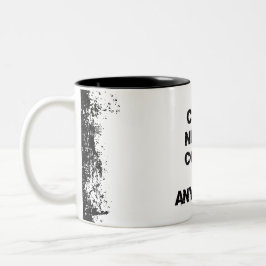 Taza Bicolor Cita motivacional; nunca se puede hacer nada