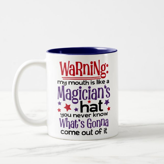 Taza Bicolor Cita sarcástica (Izquierda)