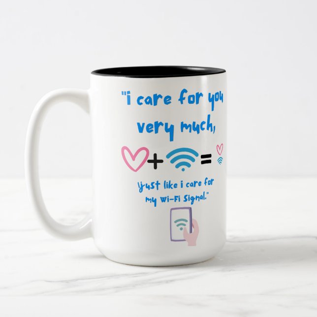 TAZA BICOLOR CITA WIFI (Izquierda)