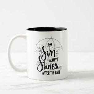 Taza Bicolor Citas De Sun Rain Citas De Resultados Positivos