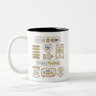 Taza Bicolor Citas Inspiradoras de colores