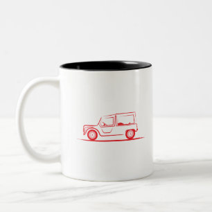 Taza Bicolor Citroen Mehari