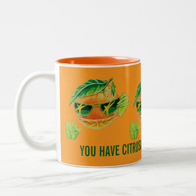TAZA BICOLOR CITRUSLY GOOD DESIGNED WOMEN'S MUG  (Izquierda)