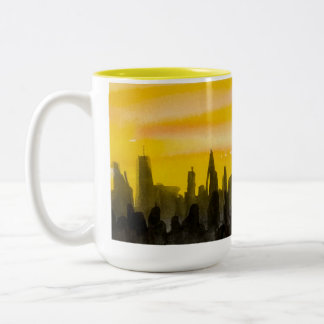 Taza Bicolor Cityscape Mug