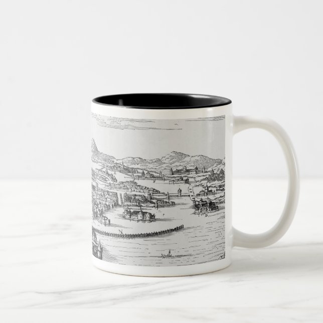 Taza Bicolor Ciudad de México debajo del conquistador (Derecha)