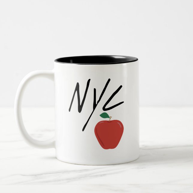 TAZA BICOLOR CIUDAD DE NUEVA YORK NYC (Izquierda)