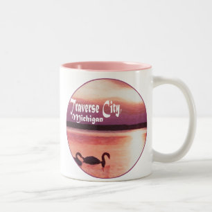 Taza Bicolor Ciudad de Traverse, Michigan