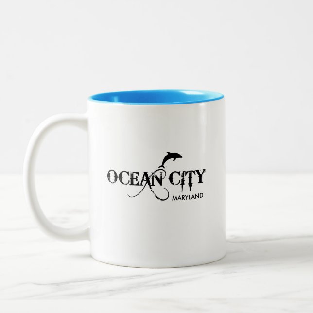Taza Bicolor Ciudad del Océano - Maryland Mug (Izquierda)
