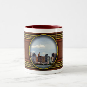 Taza Bicolor Ciudad - Nueva York - El horizonte de Nueva York d