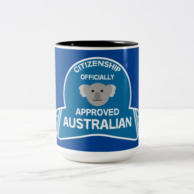 Taza Bicolor Ciudadanía australiana | Ciudadano australiano (Centro)
