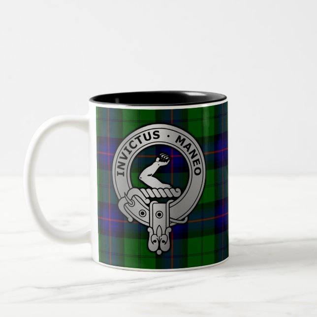 Taza Bicolor Clan Armstrong Tartan Escudo (Izquierda)