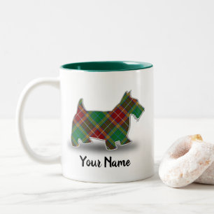 Taza Bicolor Clan escocés Baxter Tartan Scottish Terrier