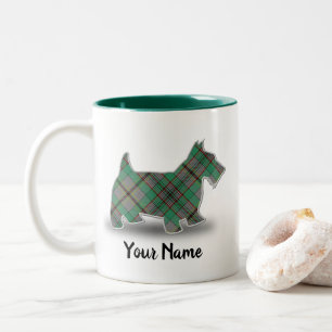 Taza Bicolor Clan escocés Craig Tartan Scottish Terrier