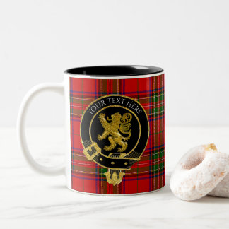 Taza Bicolor Clan escocés Escudo Lion Tartán