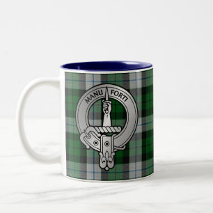 Taza Bicolor Clan MacKay Escudo & Vestido Tartán
