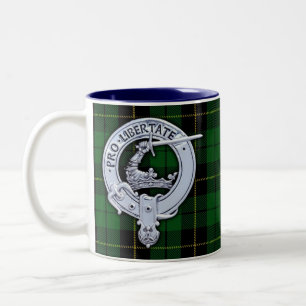 Taza Bicolor Clan Wallace Escudo y Hunting Tartán
