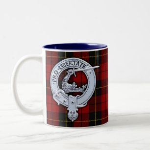 Taza Bicolor Clan Wallace Escudo y Tartán