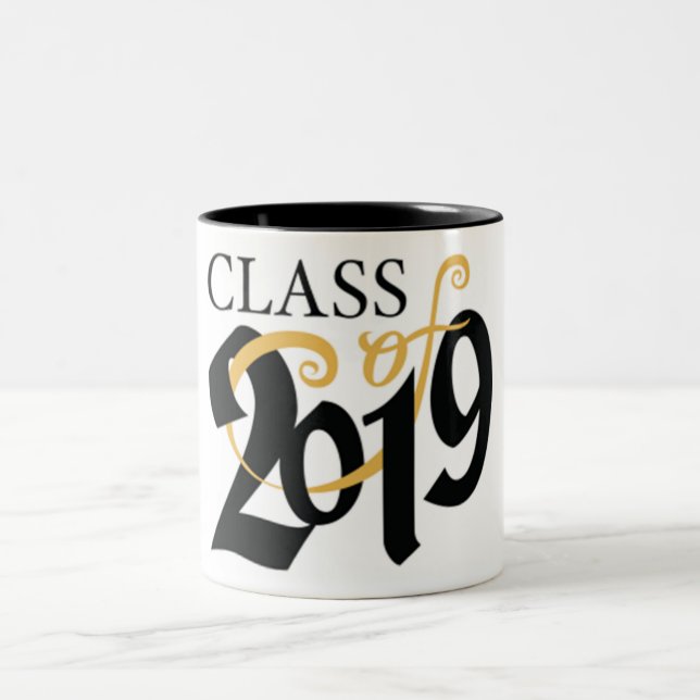 TAZA BICOLOR CLASE DE **2019** GRADUACIÓN (Centro)