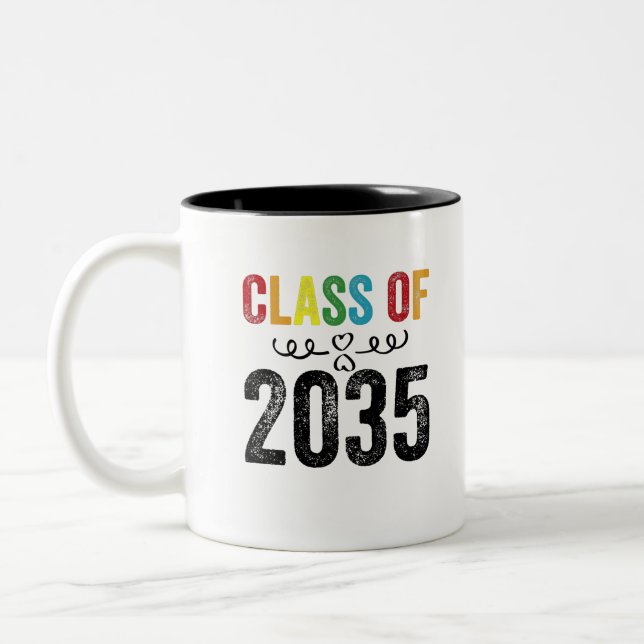 Taza Bicolor Clase De 2035 (Izquierda)