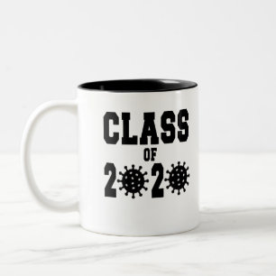 Taza Bicolor Clase de graduación del virus Corona 2020