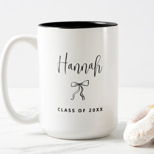 Taza Bicolor Clase Personalizada Simple Moderna de Graduación 2