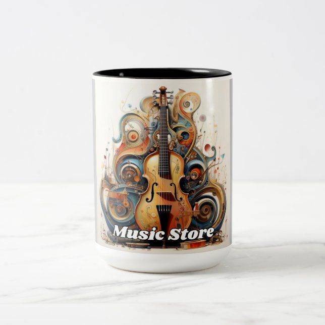 Taza Bicolor Clases de música de Music Store (Centro)