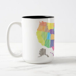 Taza Bicolor Clásico de regalo turístico especial de los Estado