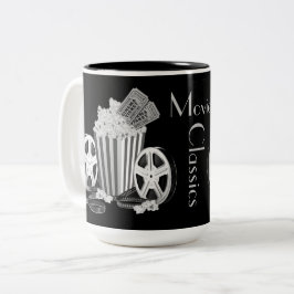 Taza Bicolor Clásicos de películas en blanco y negro