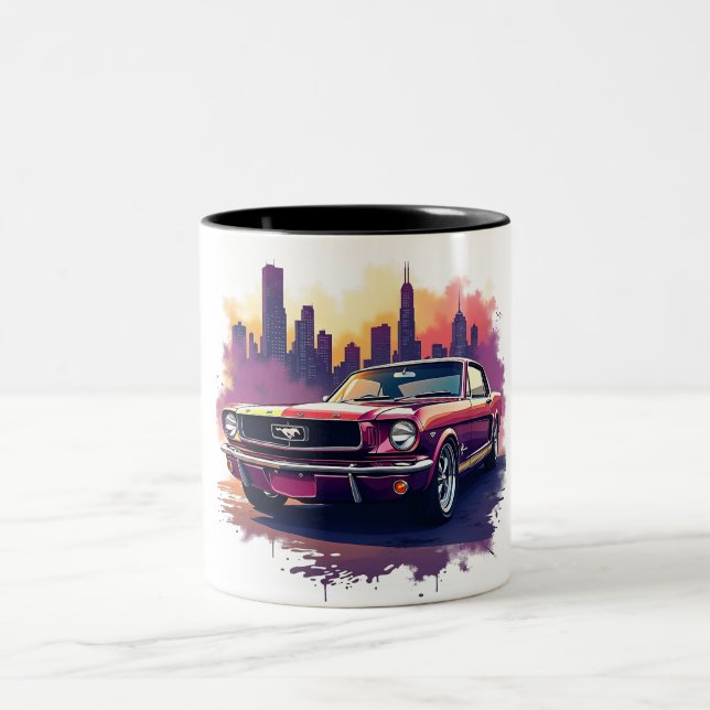 Taza Bicolor Classic Mustang Coffee Mug (Centro)
