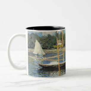 Taza Bicolor Claude Monet el   el puente en Argenteuil