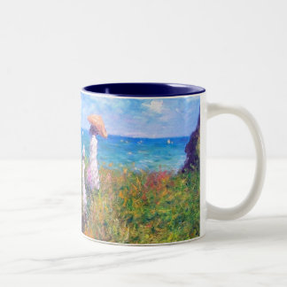 Taza Bicolor Claude Monet: Paseo del acantilado en Pourville
