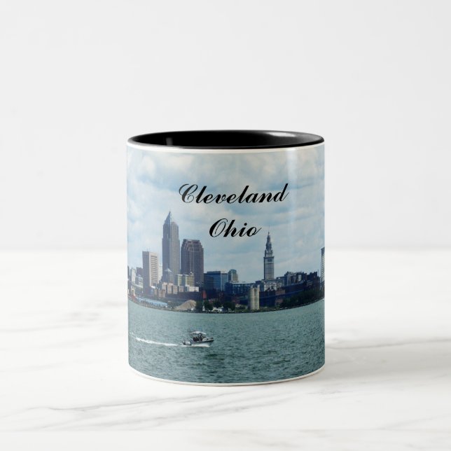 Taza Bicolor CLEVELAND DE LAKE ERIE mug (Centro)
