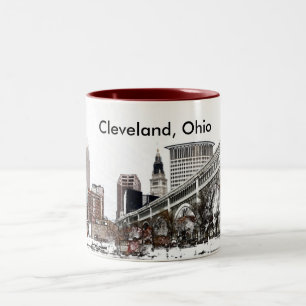 Taza Bicolor Cleveland, Ohio