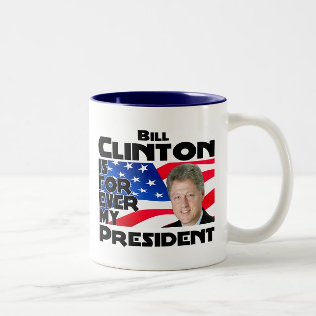Taza Bicolor Clinton para siempre (Derecha)