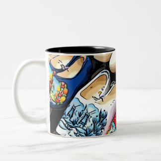 Taza Bicolor Clogs Mug - Amsterdam, Países Bajos/Holanda