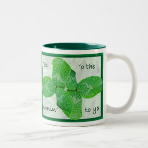 Taza Bicolor Clover St Patty's Day Mug