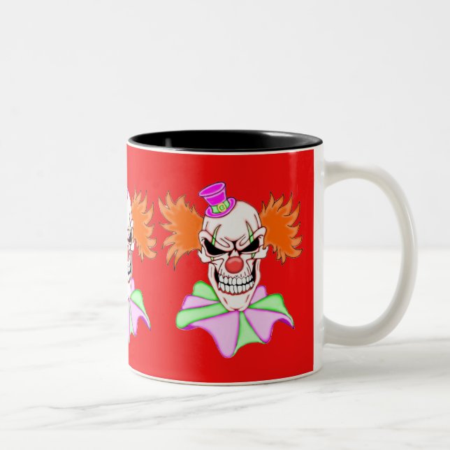 Taza Bicolor Clown Skull Dementado (Derecha)