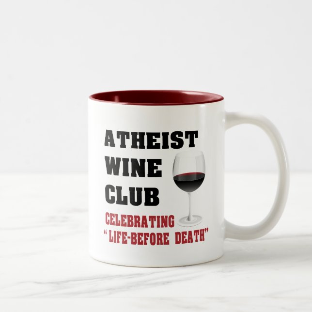 Taza Bicolor Club ateo del vino (Derecha)