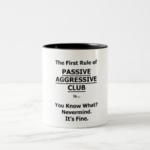 Taza Bicolor Club de Agresividad Pasiva