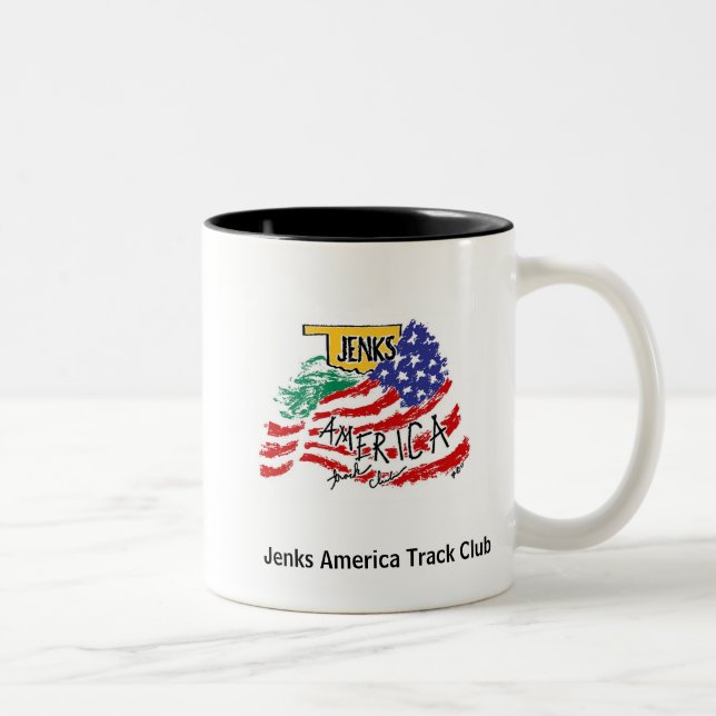 Taza Bicolor Club de la pista de Jenks América (Derecha)