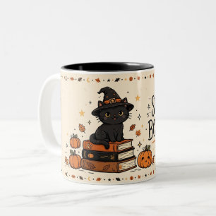 Taza Bicolor Club de Lectura Espeluznante Gato Negro