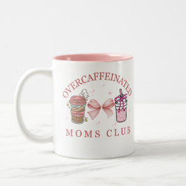 Taza Bicolor Club de madres sobrecafeinado