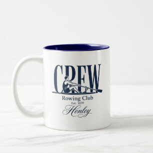 Taza Bicolor club de remo rew Henley Est 1839