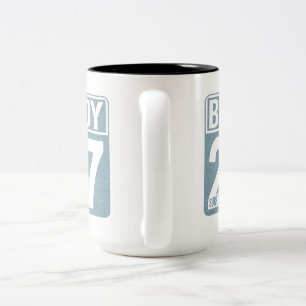 Taza Bicolor Club de Surf Buoy 27   Costa de la Vintage