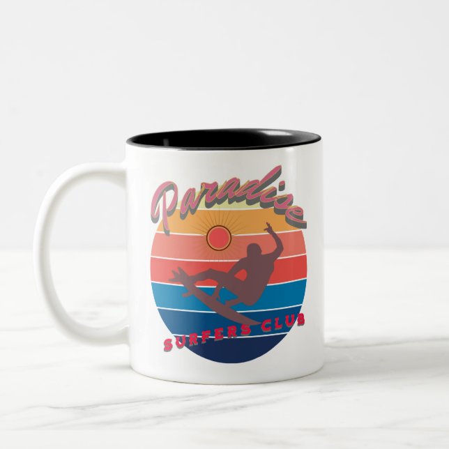 Taza Bicolor Club de surf Summerfun (Izquierda)