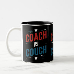 Taza Bicolor Coach vs Couch Kamala Harris Tim Walz 2024